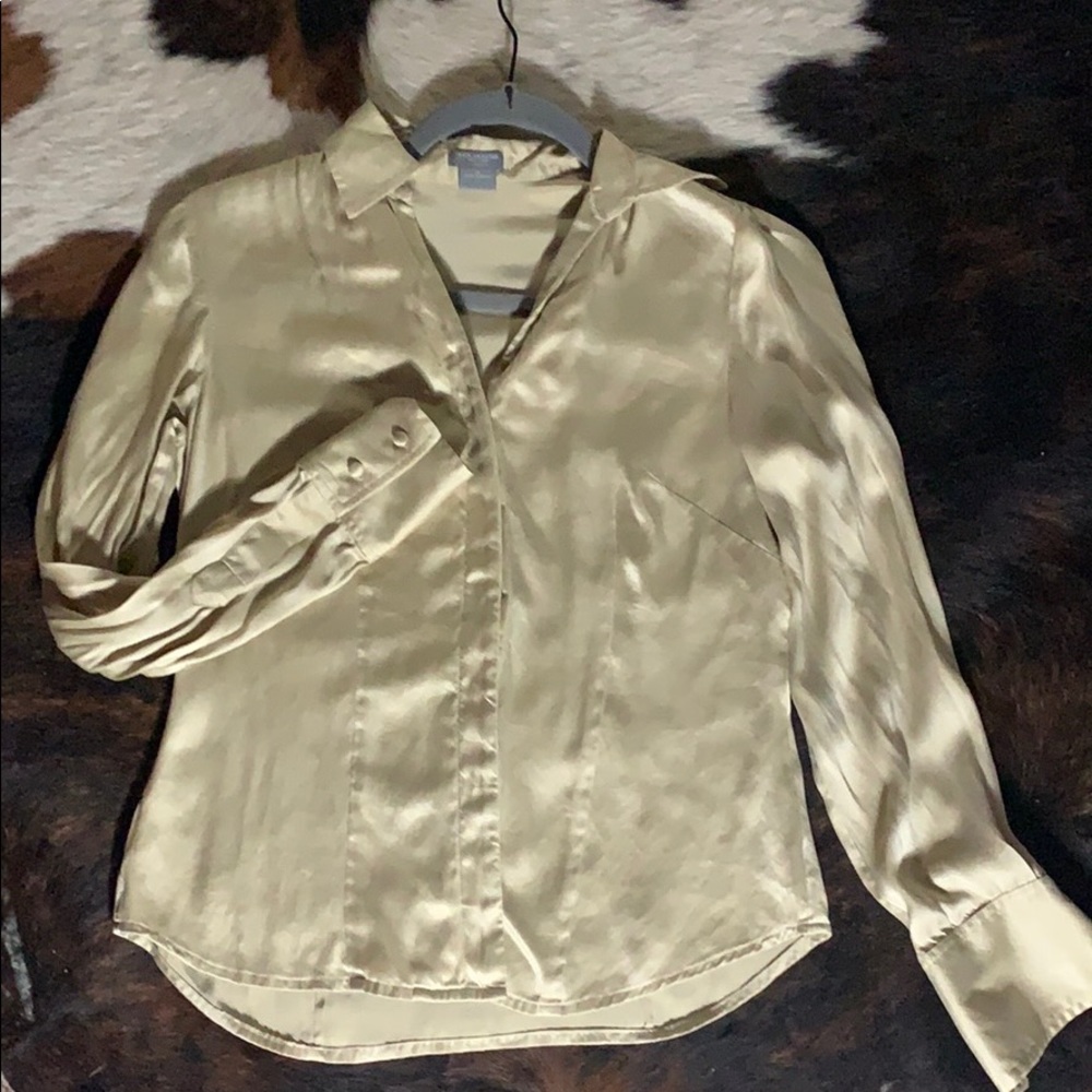 Satin button down!